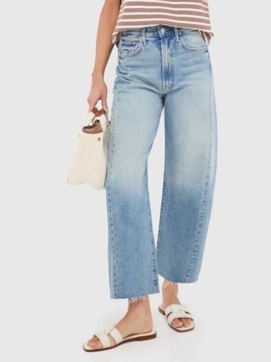 MOTHER Denim - New! Mother The Half-Pipe Ankle Fray Barrel Jeans